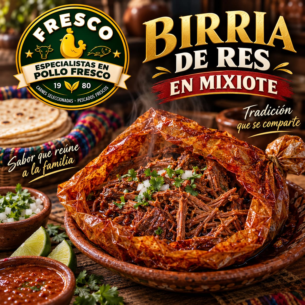 Birria de res en mixiote